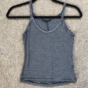 Brandy Melville Striped Black and White Tank Top